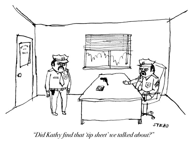 Did Kathy find that tip sheet we talked about?