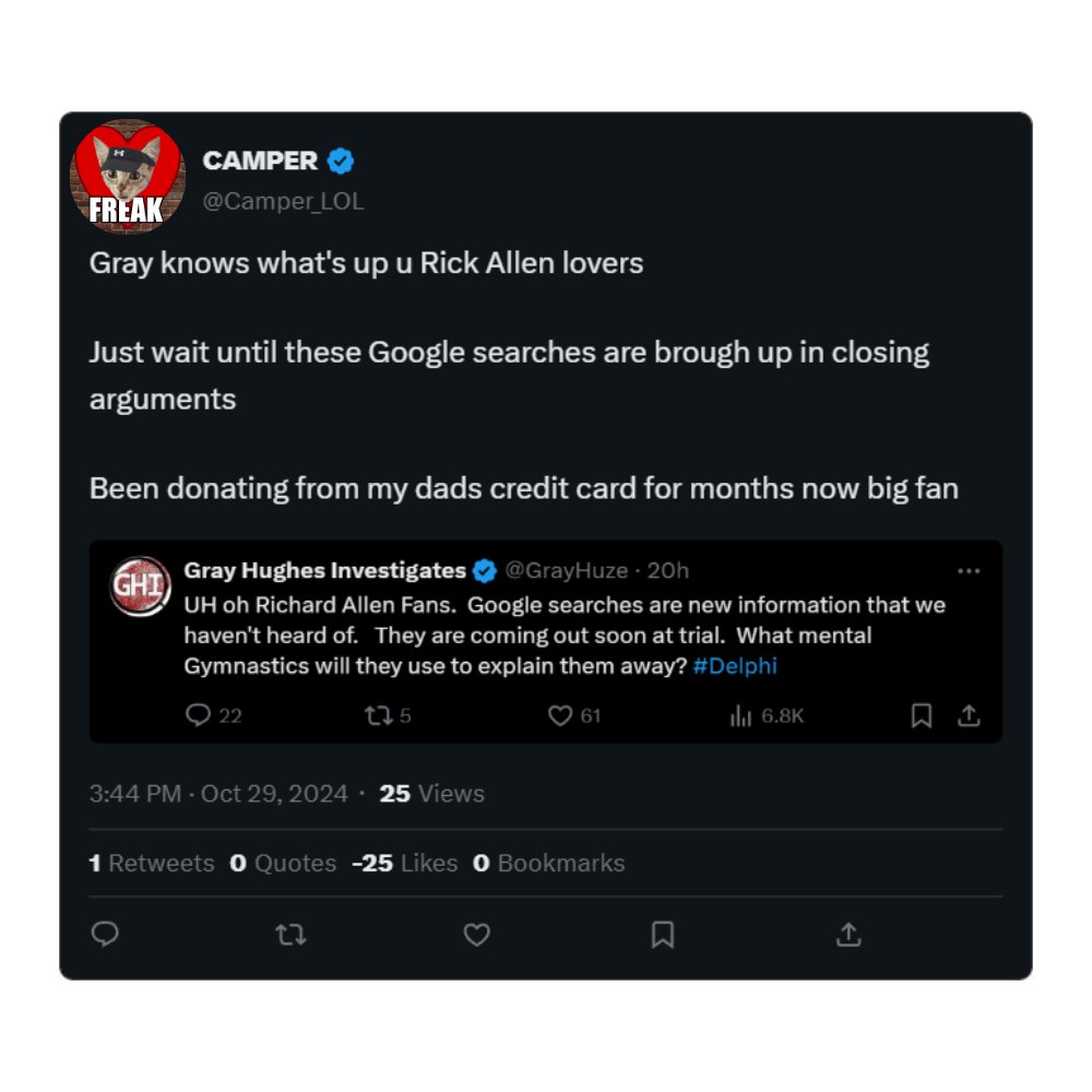 Gray knows what's up u Rick Allen lovers