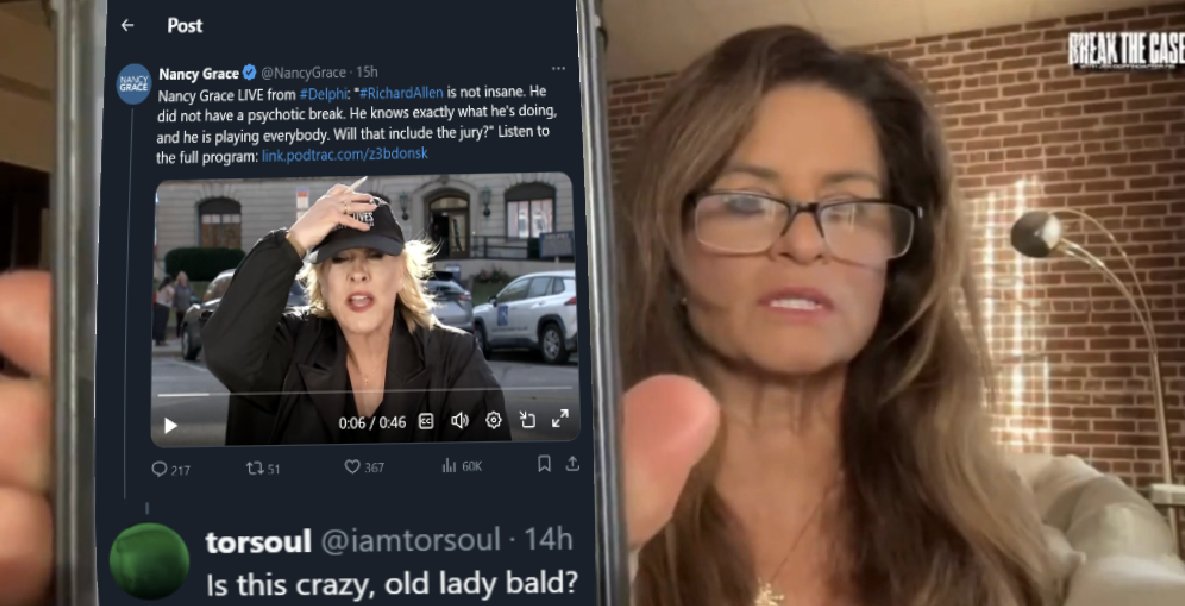 Torsoul: Is this crazy, old lady bald?