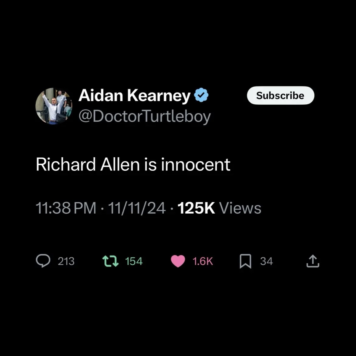 Turtleboy: Richard Allen is innocent