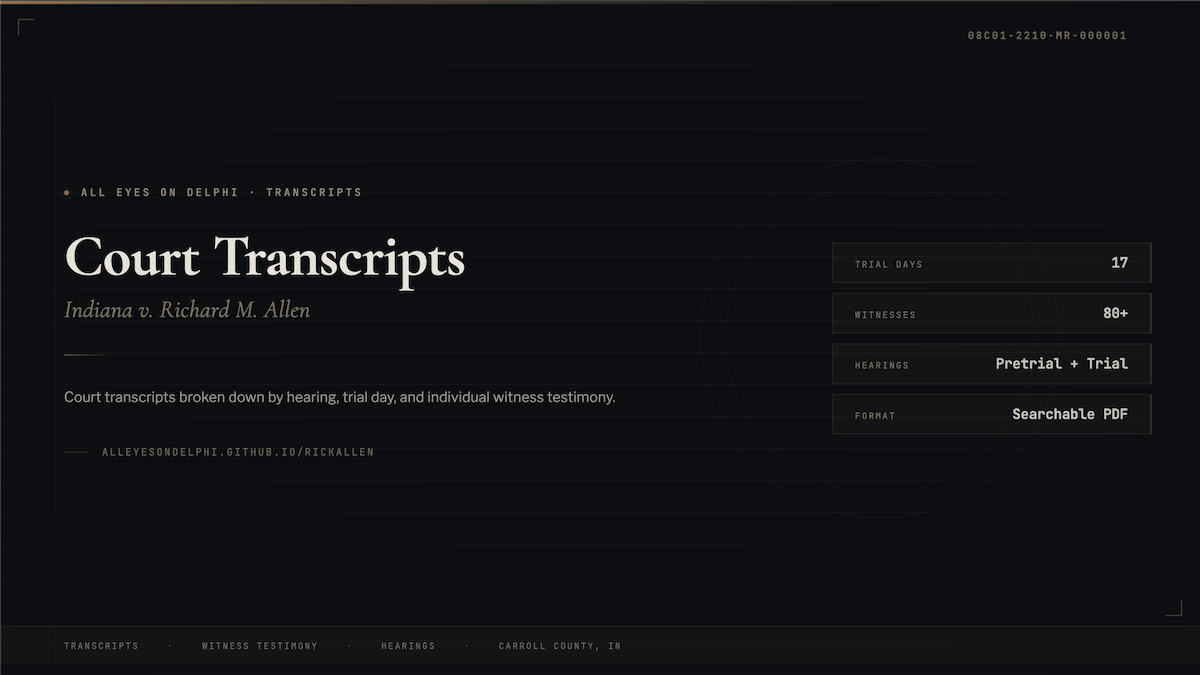 Court Transcripts | IN v. RA